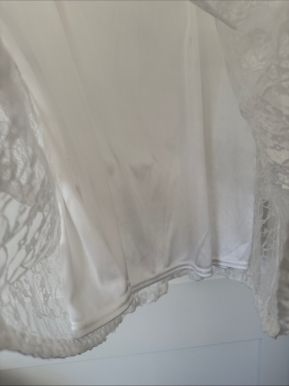 Sue Wong Lace Tiered Strapless Dress in White with Soutache Details - Picture 6 of 13